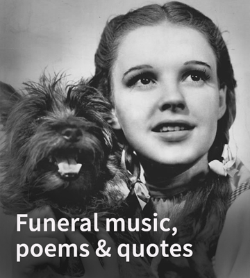 funeral music, poems and quotes