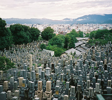 Graveyard in Kyoto, Japan