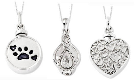 Cremation jewelry from Diadelrio