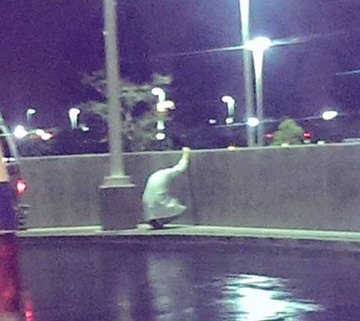 An ER doctor steps outside after losing a 19 year old patient.