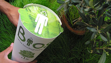 Bios Urn, a biodegradable urn designed to convert you into a tree after life.