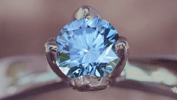 Life Gem, blue memorial diamond