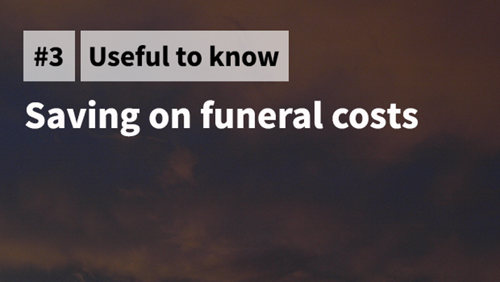 Saving on funeral costs