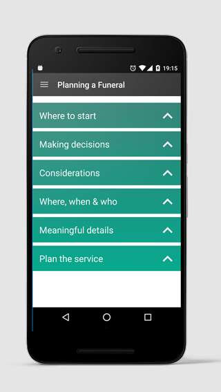 aftering funeral planning app
