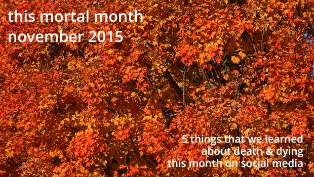 This mortal month, feature image, November 2015