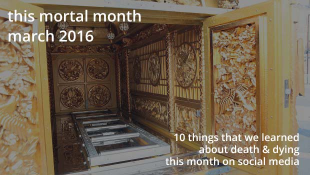 This mortal month feature image, March 2016