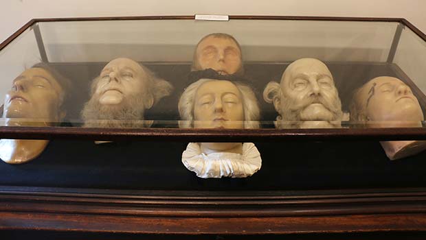 Death masks, including those of Napoleon, Henrik Ibsen and Mary Queen of Scots