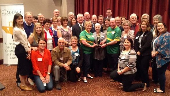 Colin and Eithne Bell with the Claddadh Association at LINK conference in Perth